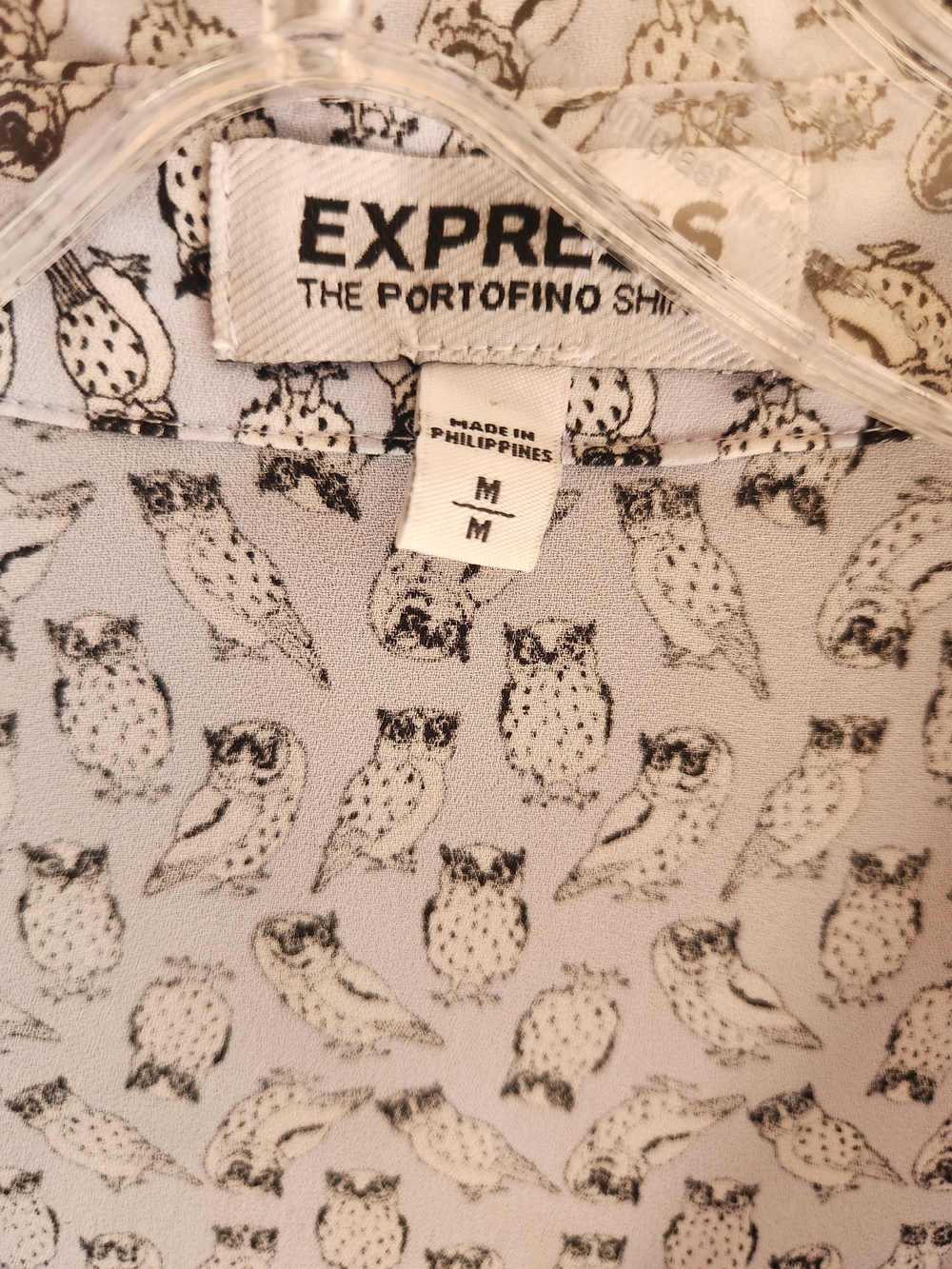 Express RARE Owl Print Blouse - Picture 2 of 5